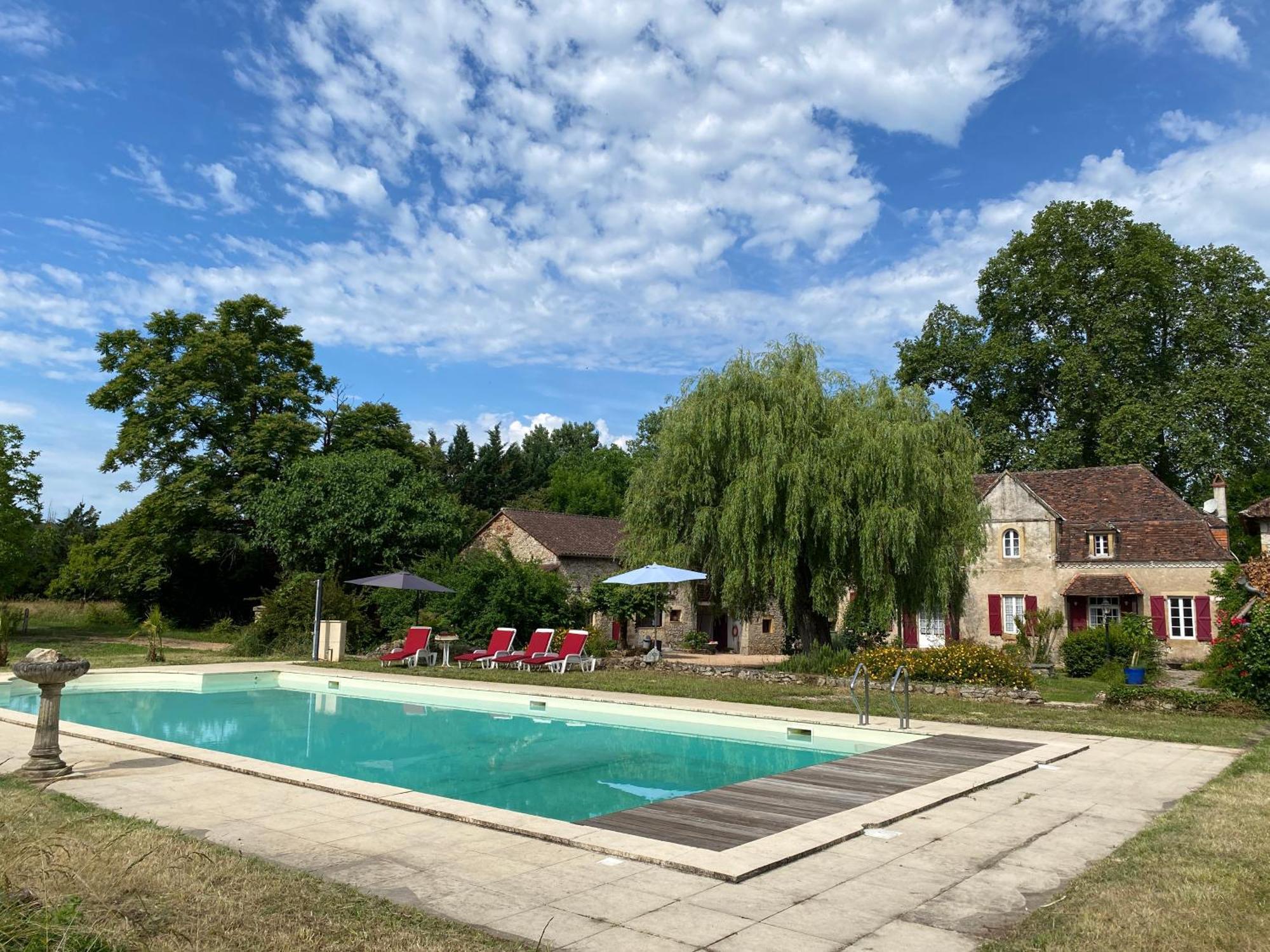 Villa Sfeervol Vakantiehuis Op Landgoed Aan De Dordogne Prudhomat Exterior foto